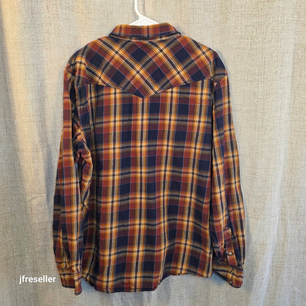 Moonshine Spirit Flannel Pearl Snap Shirt Mens XL Plaid Flannel Lot/2 Pearl Snap - Picture 7 of 11